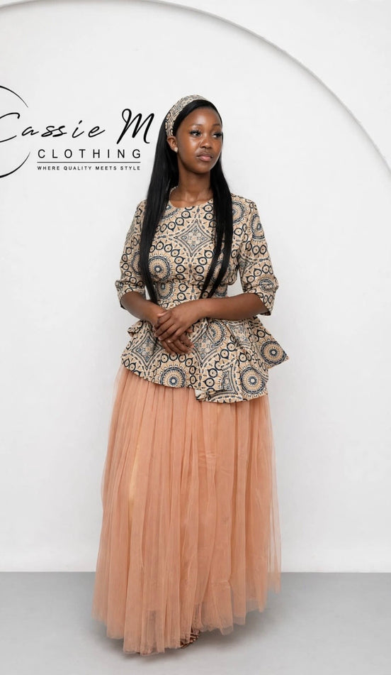Makoti peplum & Tulle set