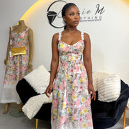 Haute floral gown