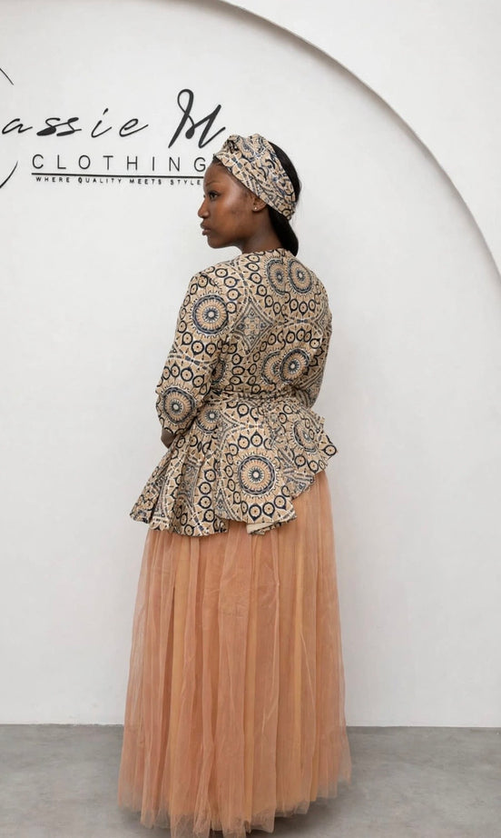 Makoti peplum & Tulle set