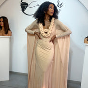 Iman cape dress