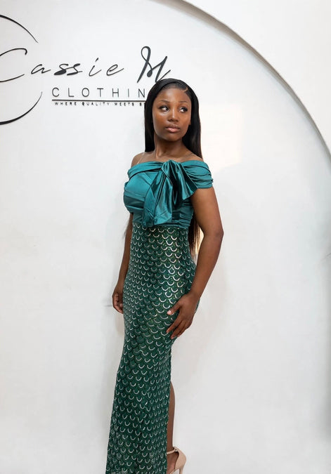 Esmeralda mermaid gown