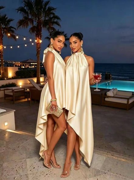 Asymmetrical sienna dress