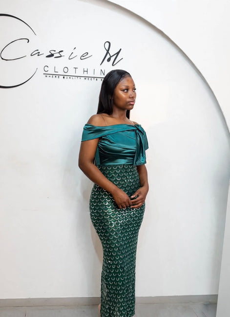 Esmeralda mermaid gown
