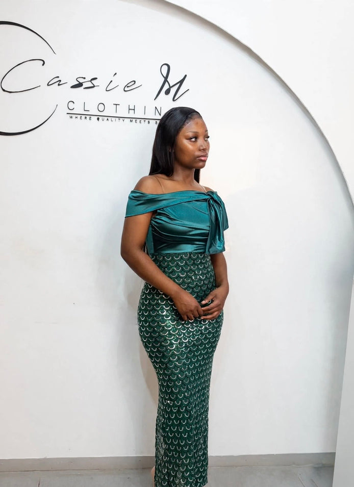 Esmeralda mermaid gown