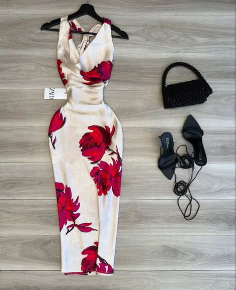 Blossom slip maxi