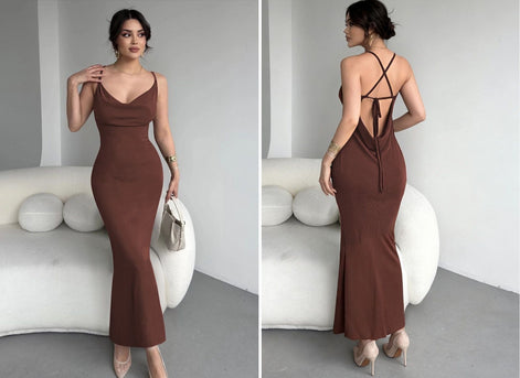 Zuri backless dress