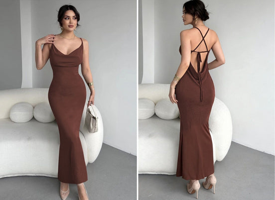 Zuri backless dress